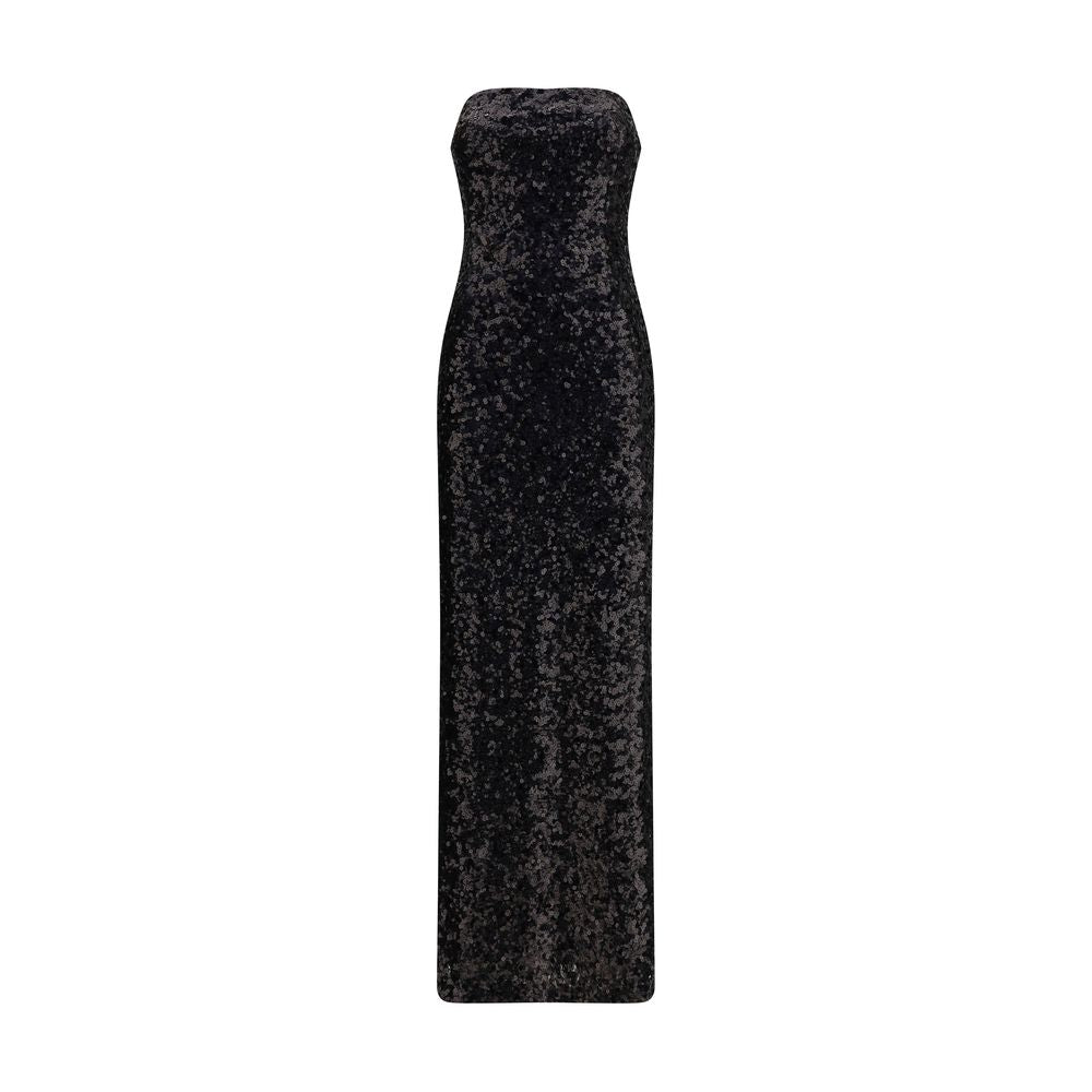 PINKO Black Polyester Cocktail Dress